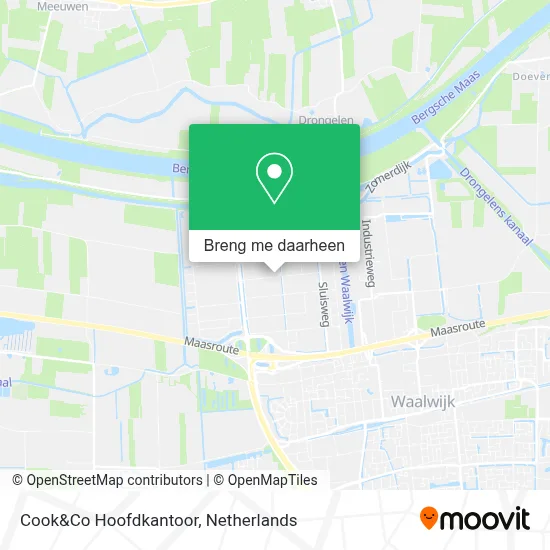Cook&Co Hoofdkantoor kaart