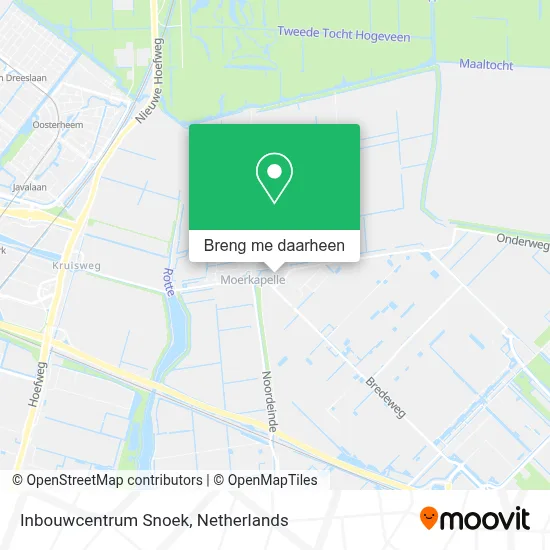 Inbouwcentrum Snoek kaart