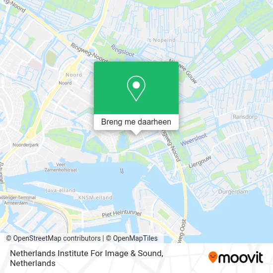 Netherlands Institute For Image & Sound kaart