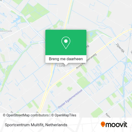 Sportcentrum Multifit kaart
