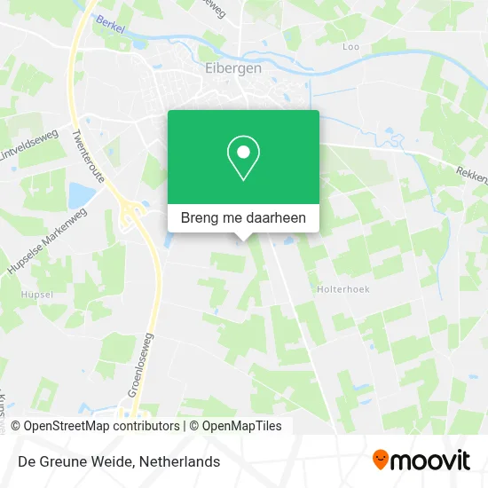 De Greune Weide kaart