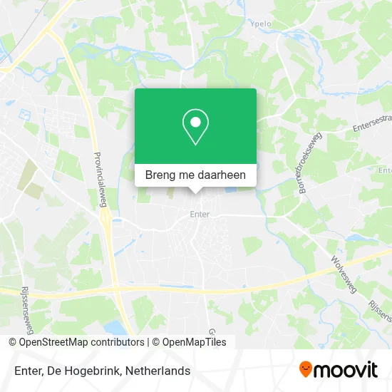 Enter, De Hogebrink kaart