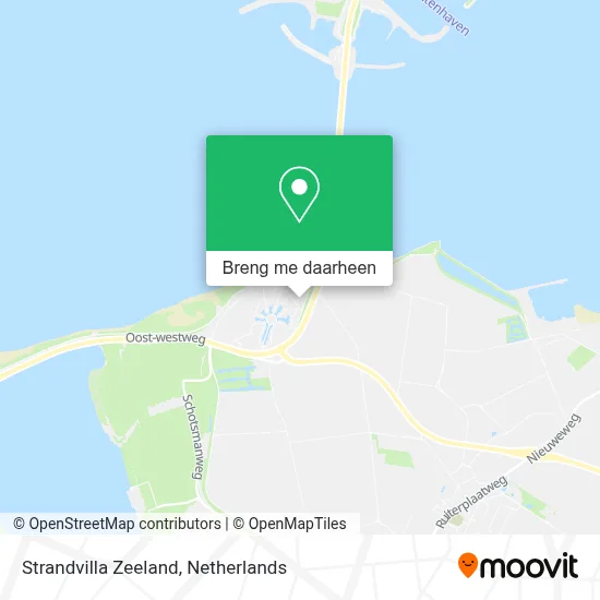 Strandvilla Zeeland kaart