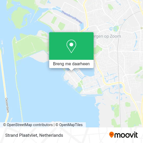 Strand Plaatvliet kaart