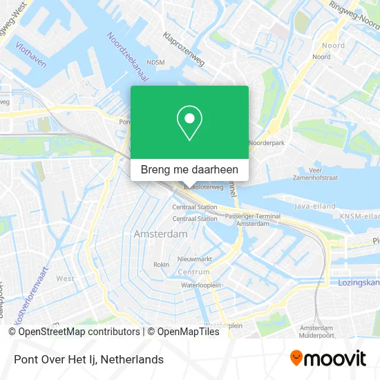 Pont Over Het Ij kaart