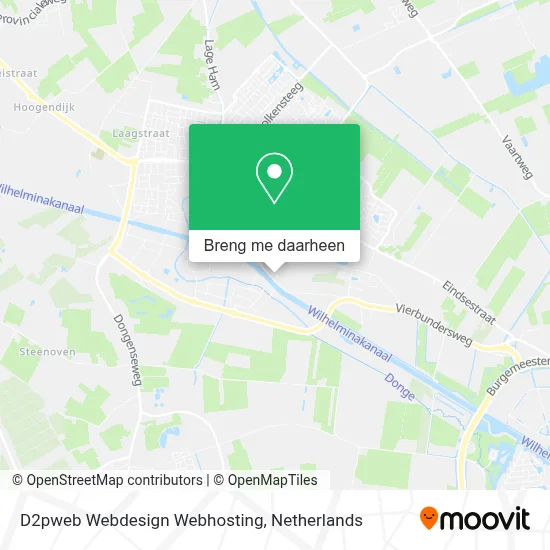 D2pweb Webdesign Webhosting kaart