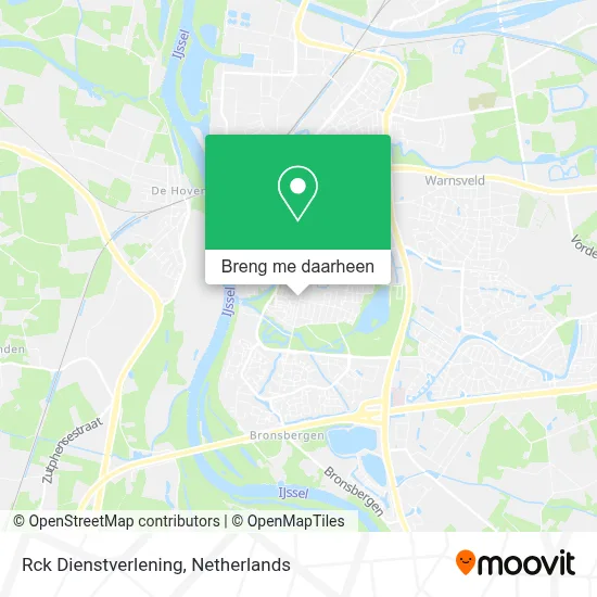 Rck Dienstverlening kaart