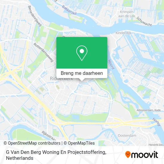 G Van Den Berg Woning En Projectstoffering kaart