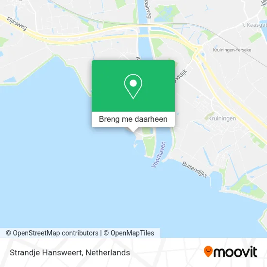 Strandje Hansweert kaart