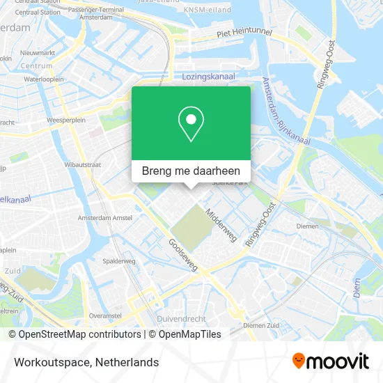 Workoutspace kaart