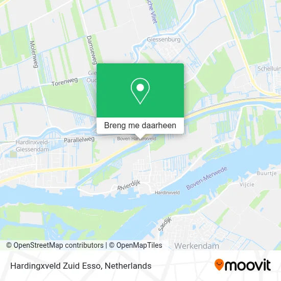 Hardingxveld Zuid Esso kaart