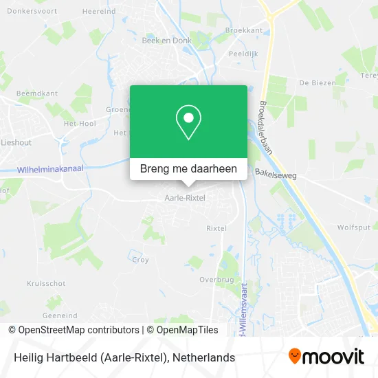 Heilig Hartbeeld (Aarle-Rixtel) kaart