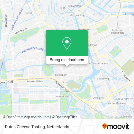 Dutch Cheese Tasting kaart