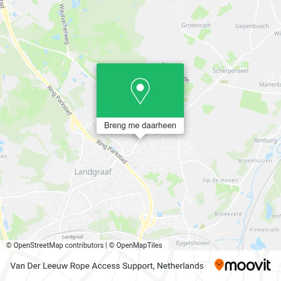 Van Der Leeuw Rope Access Support kaart
