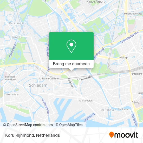 Koru Rijnmond kaart