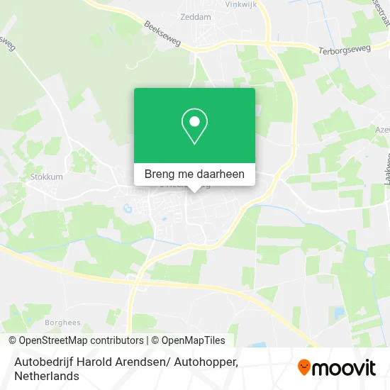 Autobedrijf Harold Arendsen/ Autohopper kaart