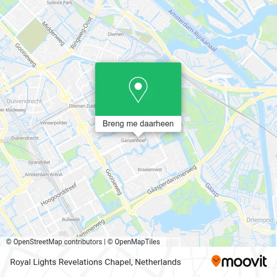 Royal Lights Revelations Chapel kaart