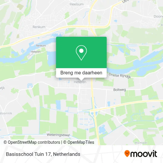 Basisschool Tuin 17 kaart
