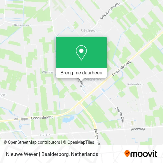 Nieuwe Wever | Baalderborg kaart