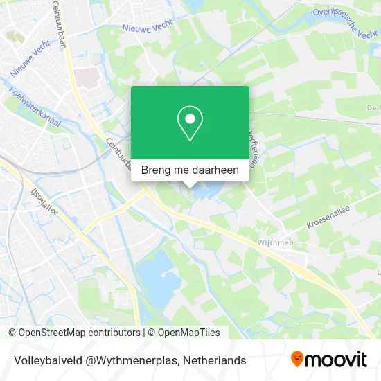 Volleybalveld @Wythmenerplas kaart