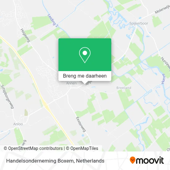 Handelsonderneming Boxem kaart