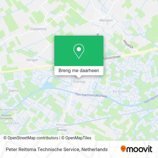 Peter Reitsma Technische Service kaart