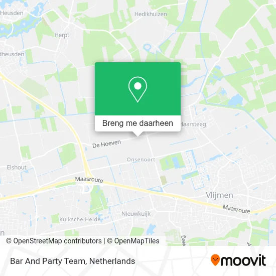 Bar And Party Team kaart