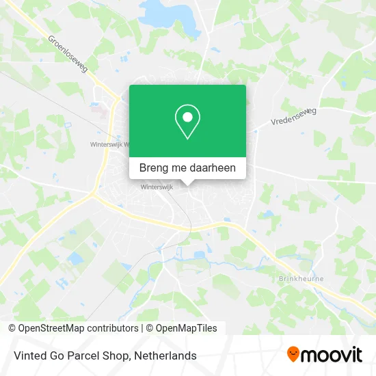 Vinted Go Parcel Shop kaart