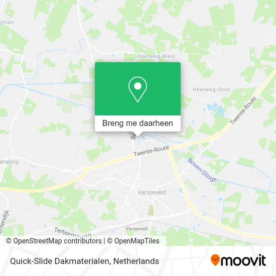 Quick-Slide Dakmaterialen kaart