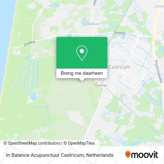 In Balance Acupunctuur Castricum kaart
