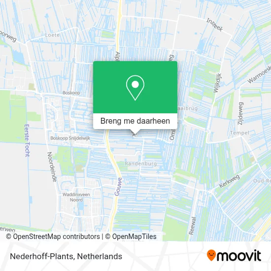 Nederhoff-Plants kaart