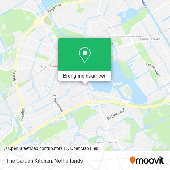 The Garden Kitchen kaart