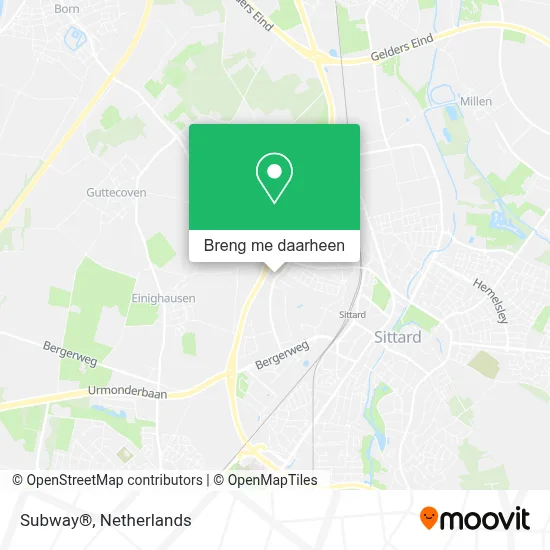 Subway® kaart