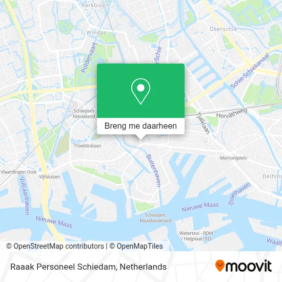 Raaak Personeel Schiedam kaart