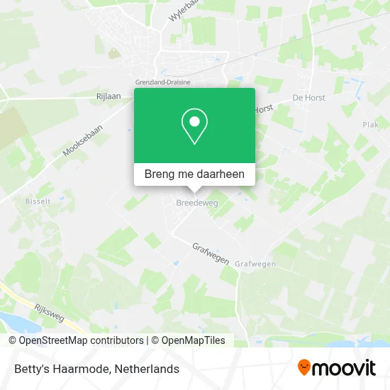 Betty's Haarmode kaart