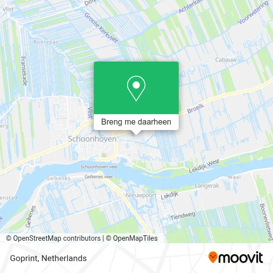 Goprint kaart