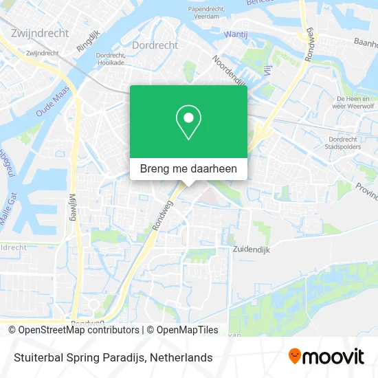 Stuiterbal Spring Paradijs kaart