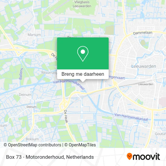 Box 73 - Motoronderhoud kaart