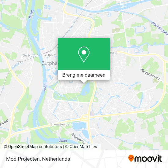 Mod Projecten kaart