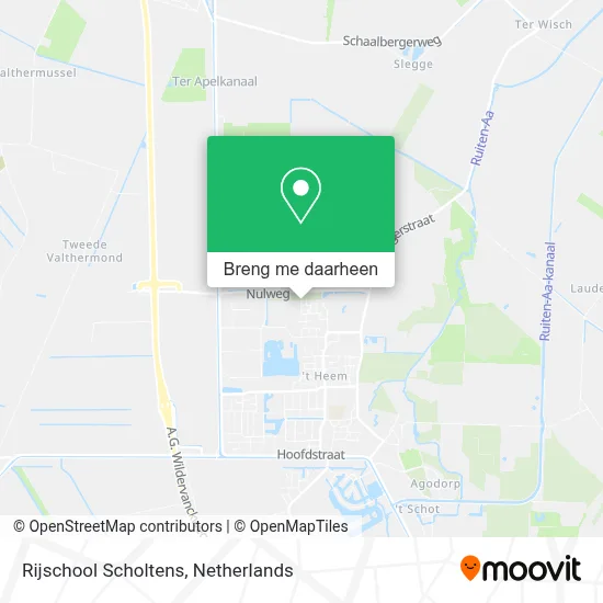 Rijschool Scholtens kaart