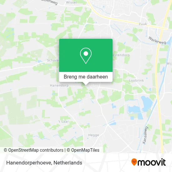 Hanendorperhoeve kaart