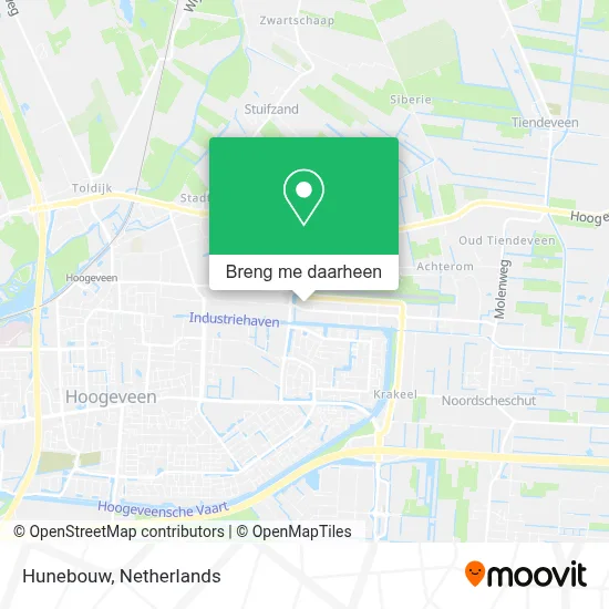 Hunebouw kaart