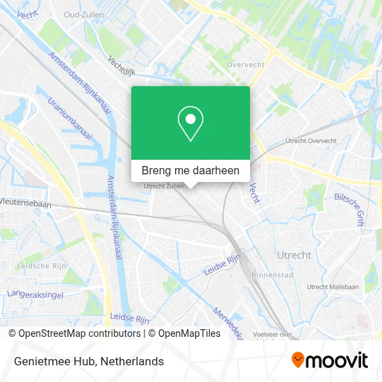 Genietmee Hub kaart