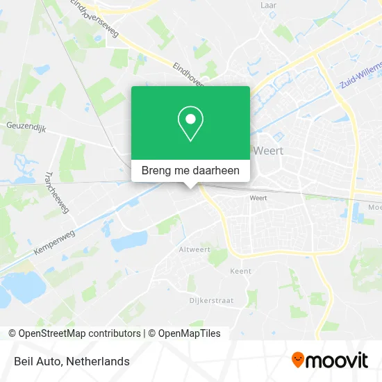 Beil Auto kaart