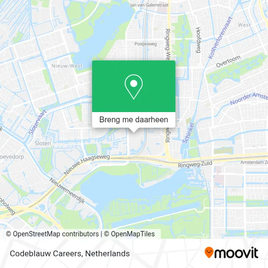 Codeblauw Careers kaart