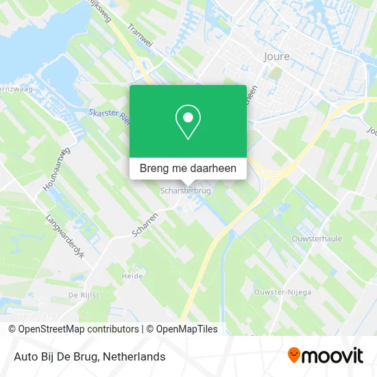 Auto Bij De Brug kaart