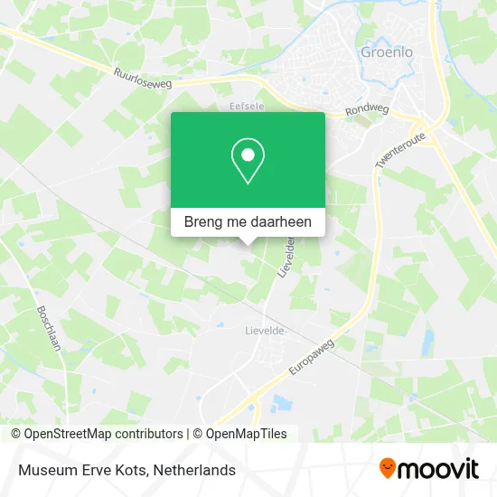 Museum Erve Kots kaart