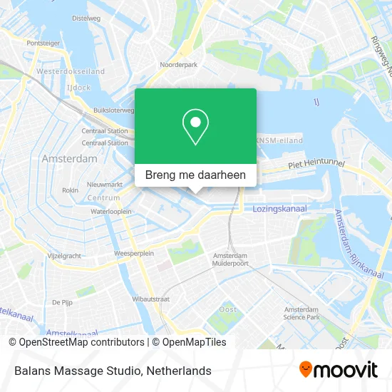 Balans Massage Studio kaart
