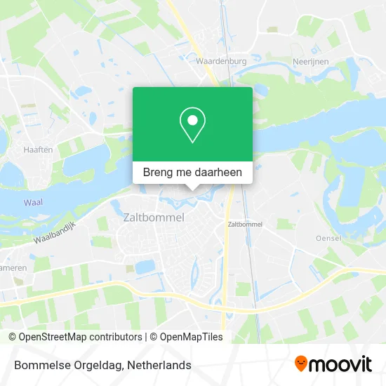 Bommelse Orgeldag kaart