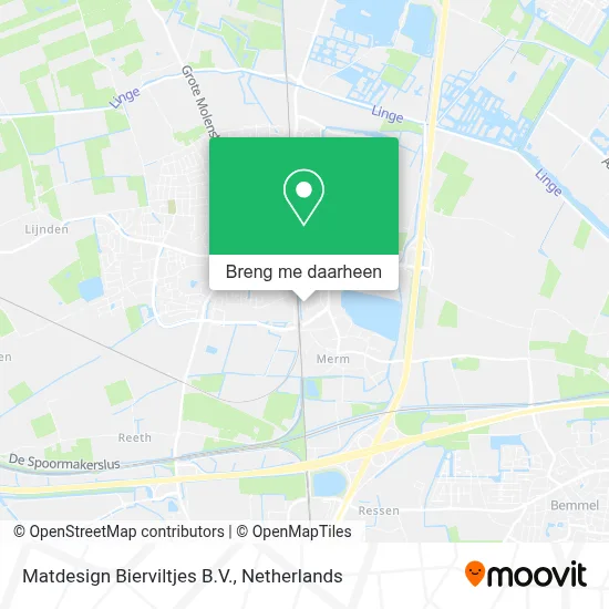 Matdesign Bierviltjes B.V. kaart